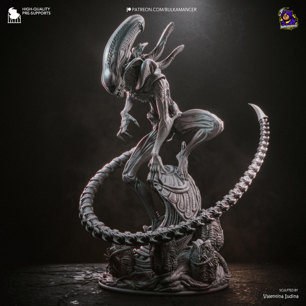 Long-Tailed Biomechanical Stalker | Resin Garage Kit | Unpainted Figure