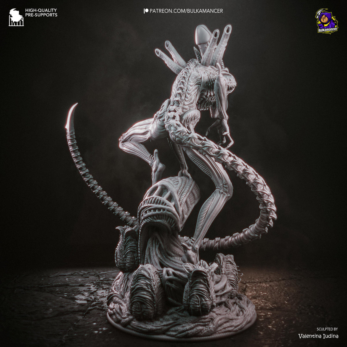 Long-Tailed Biomechanical Stalker | Resin Garage Kit | Unpainted Figure