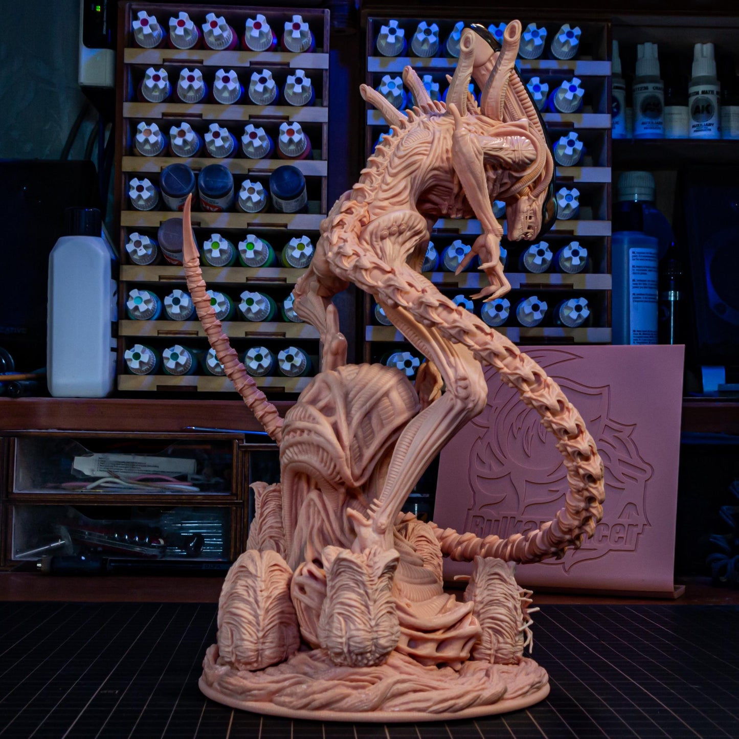 Long-Tailed Biomechanical Stalker | Resin Garage Kit | Unpainted Figure