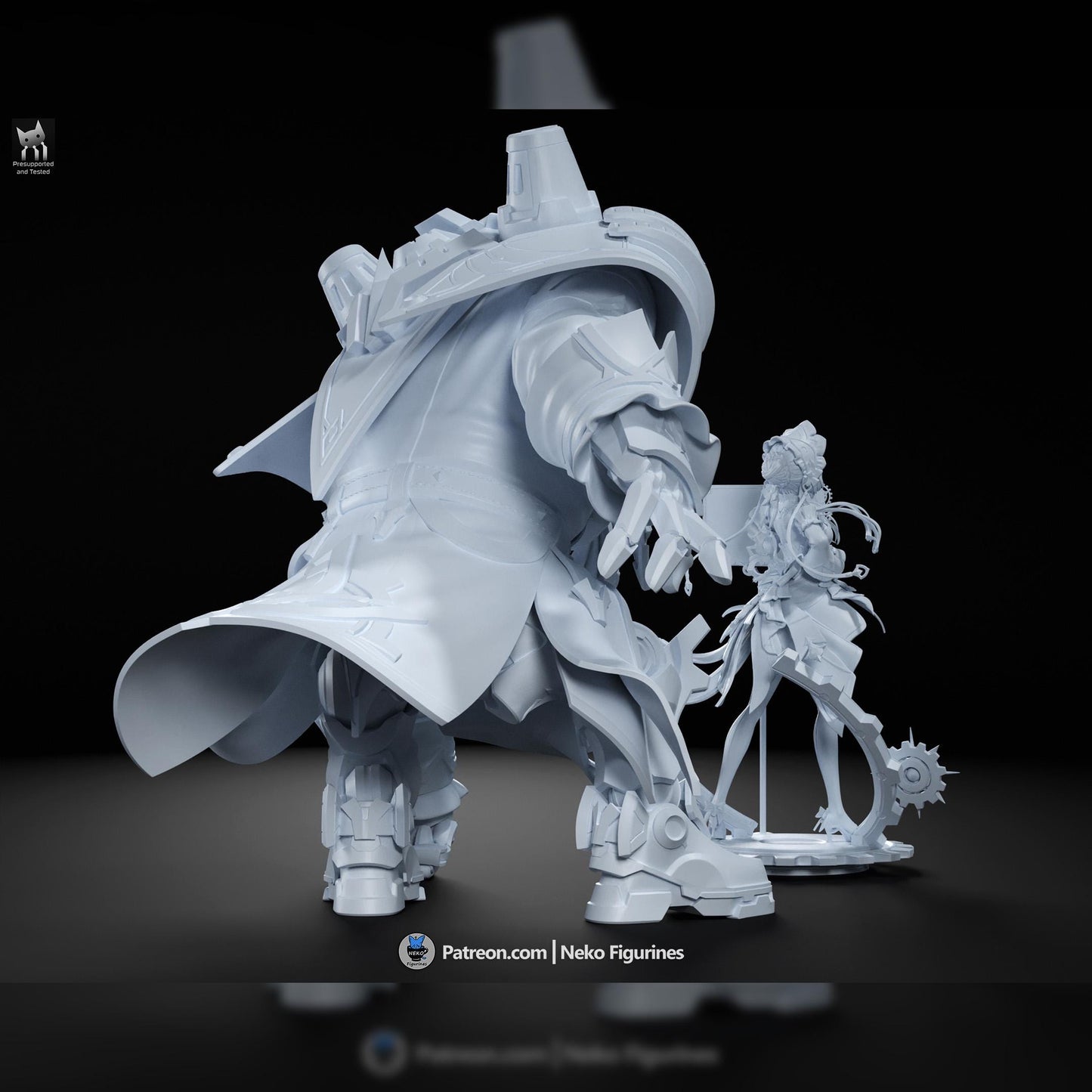 Sandrone and Pulonia | Genshin Impact | Resin Garage Kit | Unpainted Figure