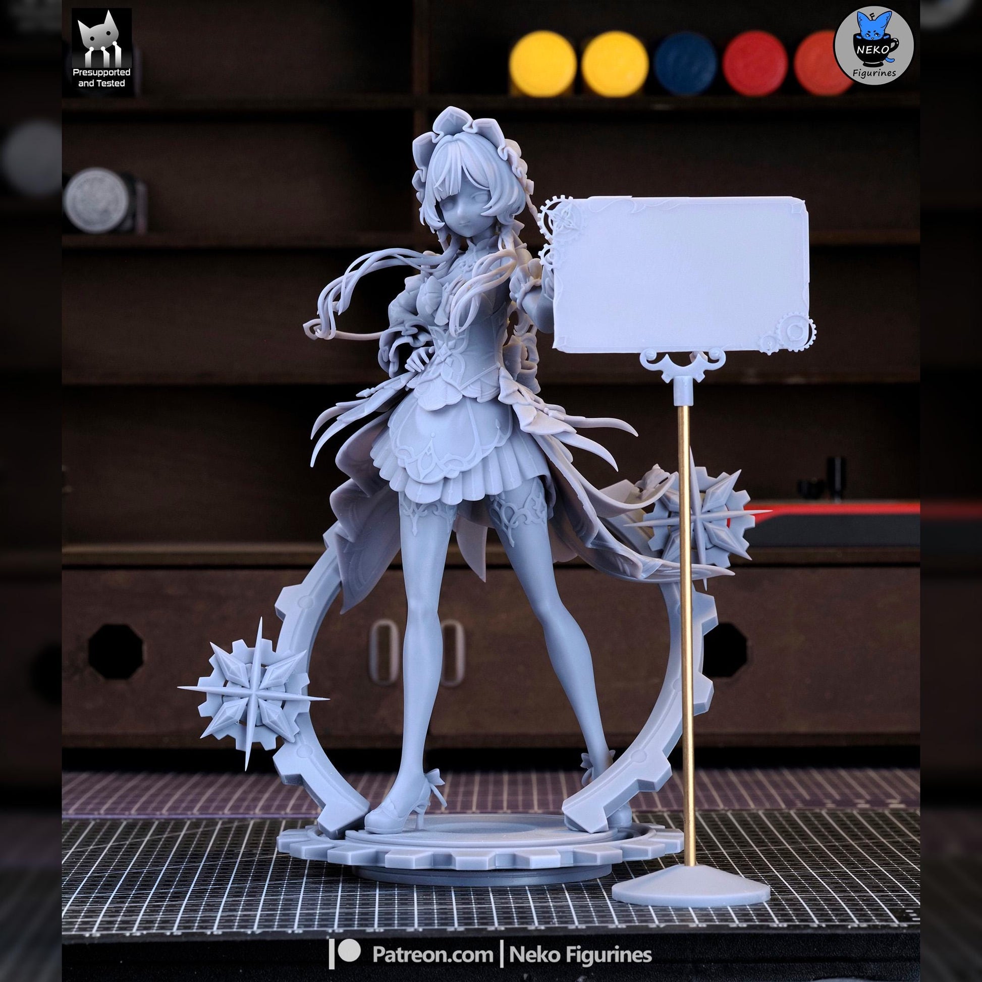 Sandrone and Pulonia | Genshin Impact | Resin Garage Kit | Unpainted Figure
