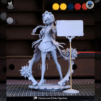 Sandrone and Pulonia | Genshin Impact | Resin Garage Kit | Unpainted Figure