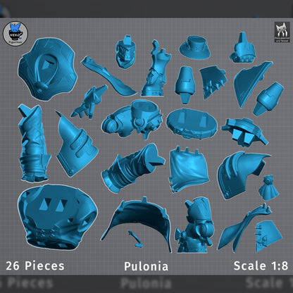 Sandrone and Pulonia | Genshin Impact | Resin Garage Kit | Unpainted Figure