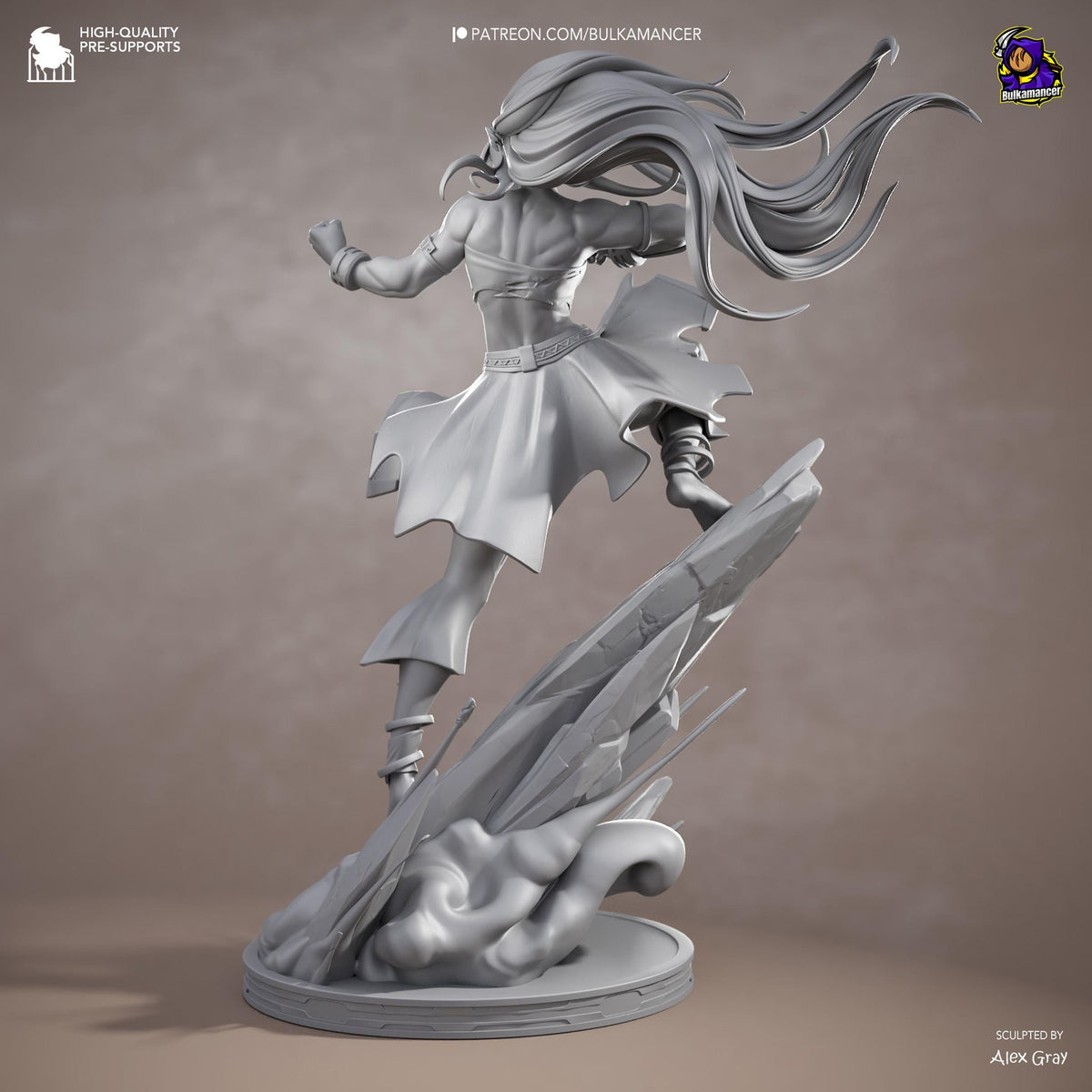 Blind Stone Martial Artist | Resin Garage Kit | Elemental Masters | Unpainted Figure