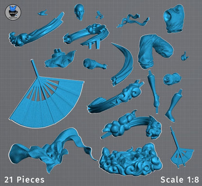 Airborne Blue-Arrow Monk | Resin Garage Kit | Unpainted Figure