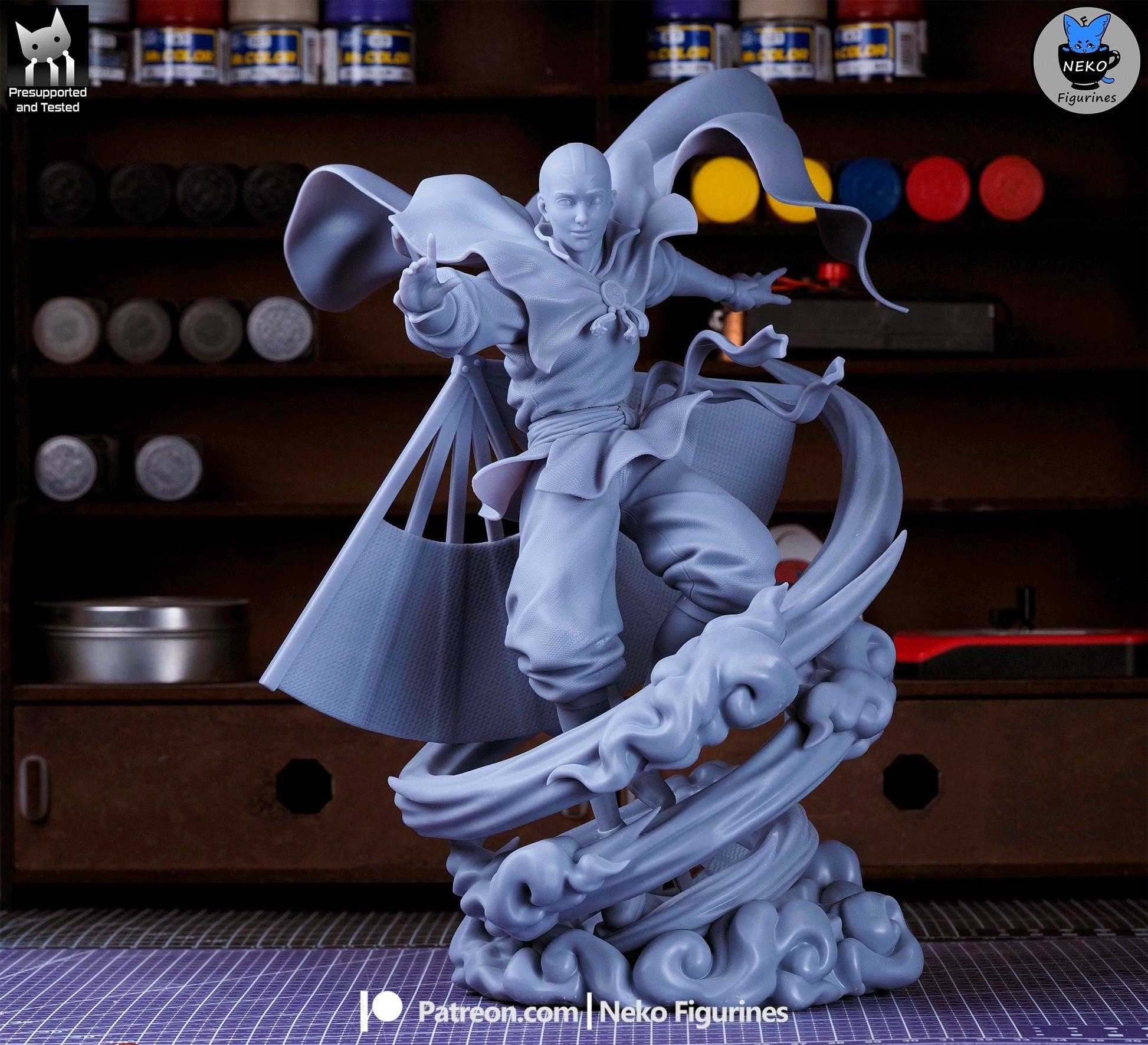Airborne Blue-Arrow Monk | Resin Garage Kit | Unpainted Figure