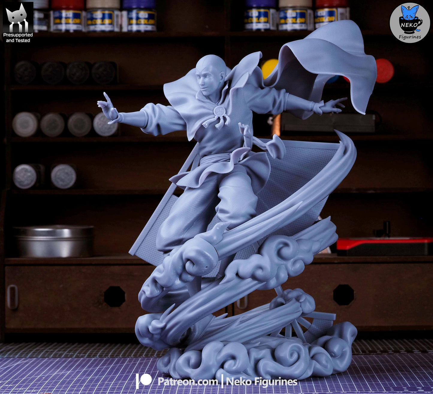 Airborne Blue-Arrow Monk | Resin Garage Kit | Unpainted Figure
