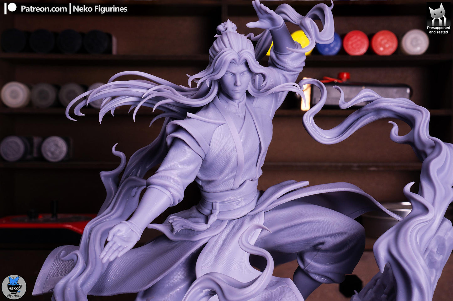 Scarred Fire Martial Artist | Resin Garage Kit | Unpainted Figure