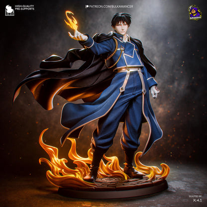 Blue-Uniform Flame Officer | Resin Garage Kit | Unpainted Figure