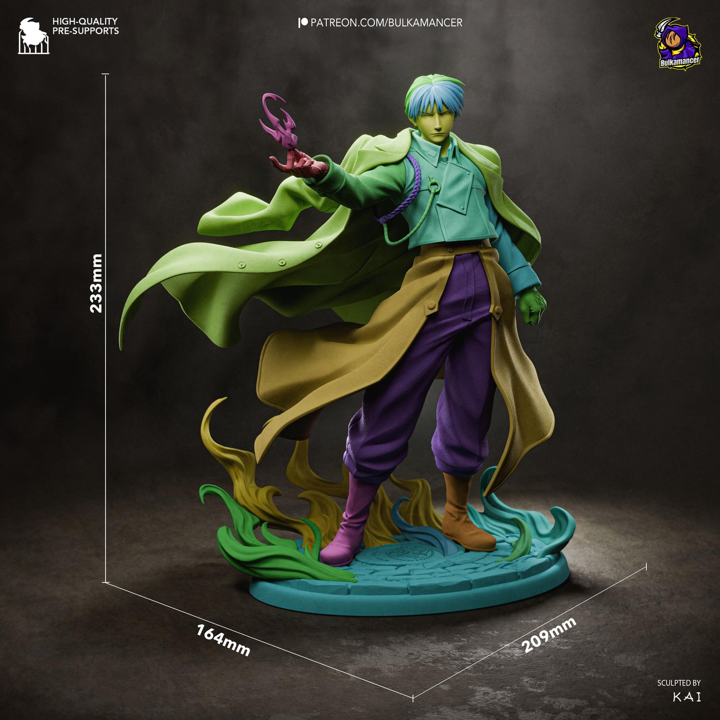 Blue-Uniform Flame Officer | Resin Garage Kit | Unpainted Figure