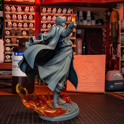 Blue-Uniform Flame Officer | Resin Garage Kit | Unpainted Figure