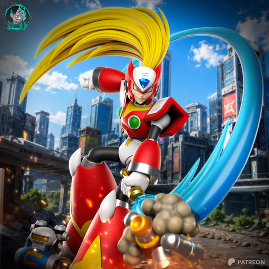 Red Armored Energy Android | Resin Garage Kit | Unpainted Figure
