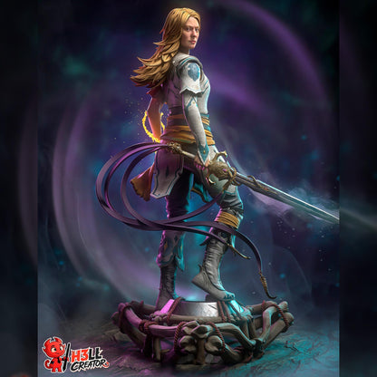 Blonde Runeblade Wanderer | Resin Garage Kit | Fantasy | Unpainted Figure
