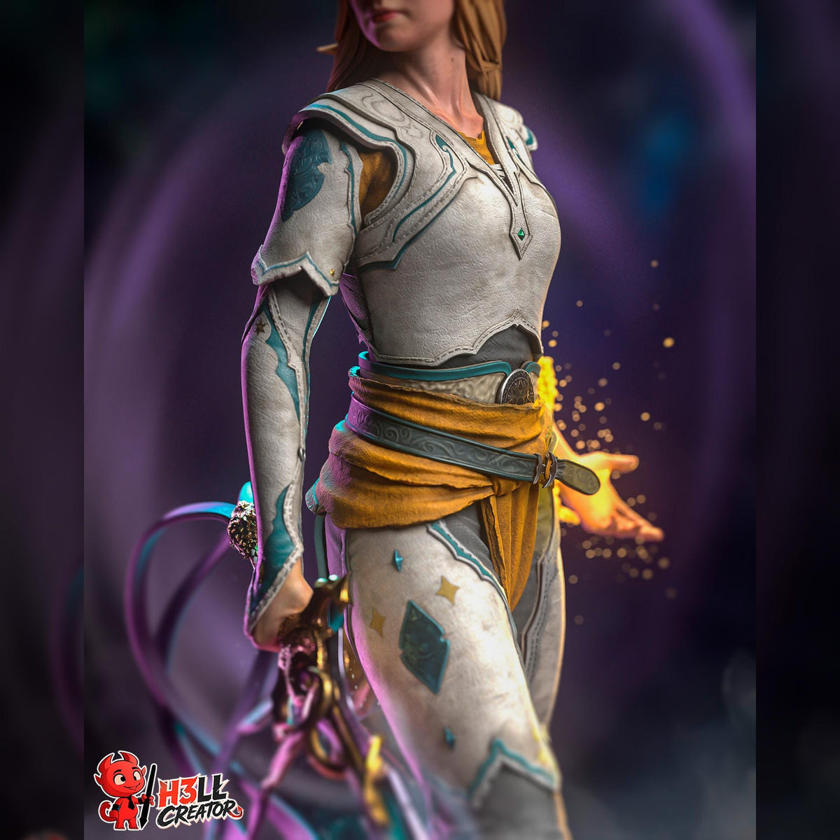 Blonde Runeblade Wanderer | Resin Garage Kit | Fantasy | Unpainted Figure