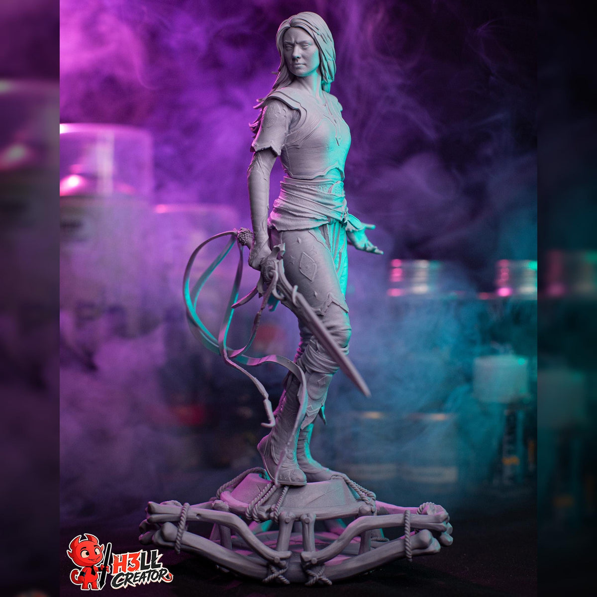 Blonde Runeblade Wanderer | Resin Garage Kit | Fantasy | Unpainted Figure