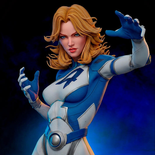 Blue-Suited Force Field Heroine | Resin Garage Kit | Multiversal Champions | Unpainted Figure