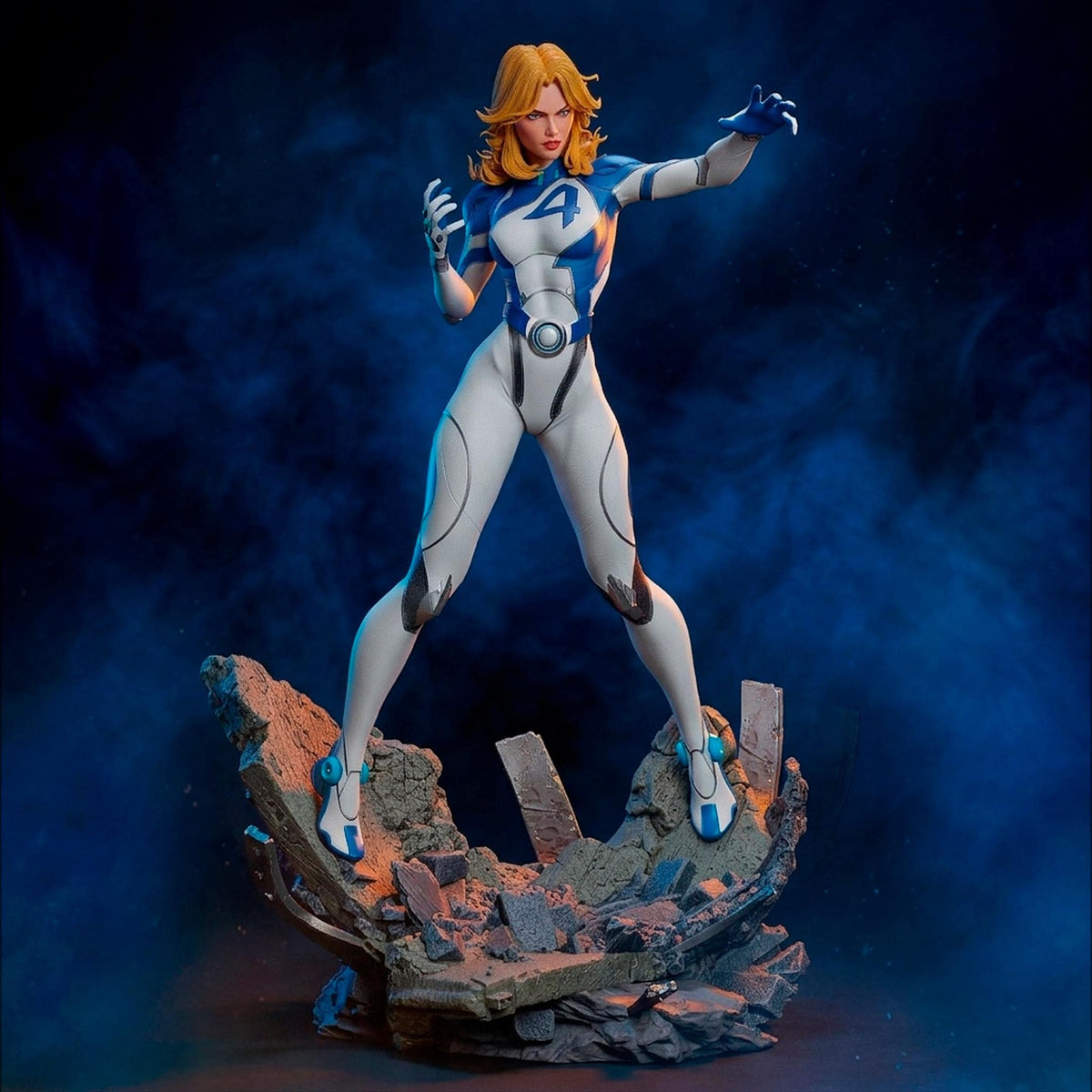 Blue-Suited Force Field Heroine | Resin Garage Kit | Multiversal Champions | Unpainted Figure