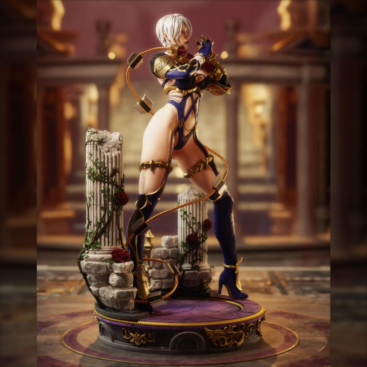 White-Haired Whipblade Duelist | Resin Garage Kit | Legendary Blades | Unpainted Figure
