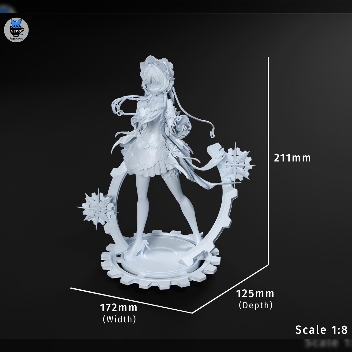 Sandrone and Pulonia | Genshin Impact | Resin Garage Kit | Unpainted Figure