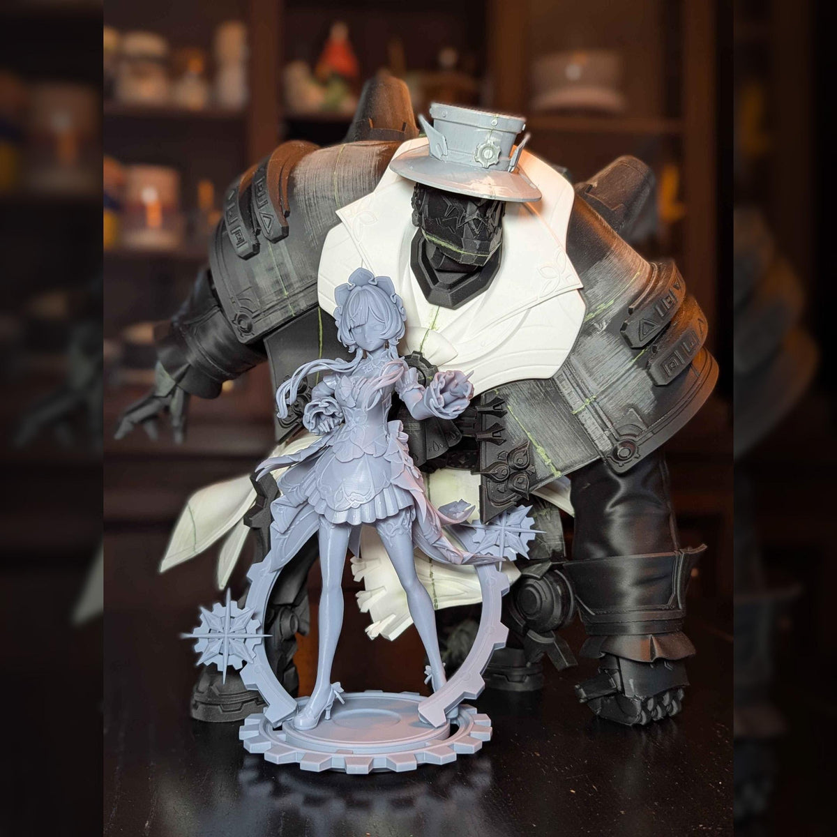 Sandrone and Pulonia | Genshin Impact | Resin Garage Kit | Unpainted Figure