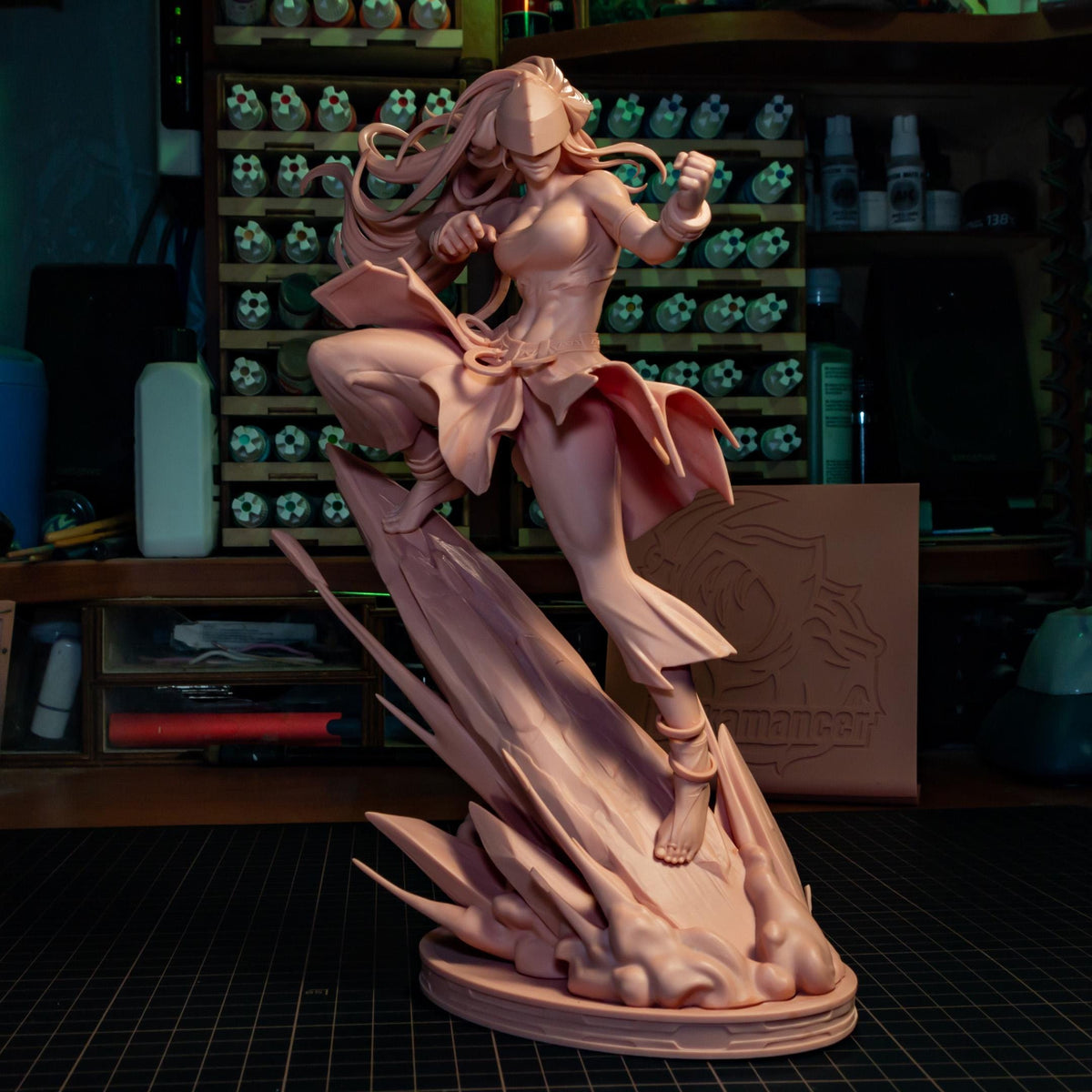 Blind Stone Martial Artist | Resin Garage Kit | Elemental Masters | Unpainted Figure