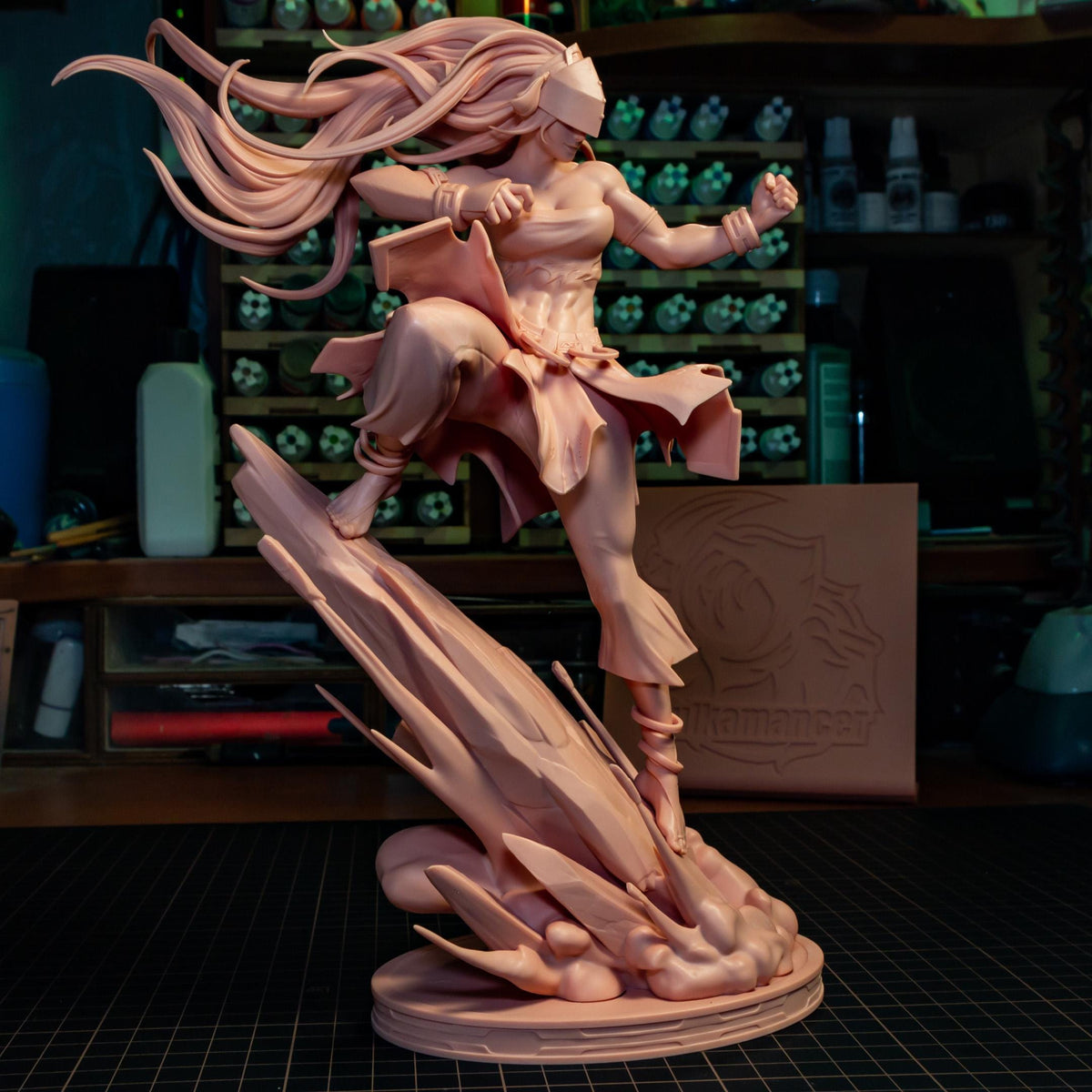 Blind Stone Martial Artist | Resin Garage Kit | Elemental Masters | Unpainted Figure