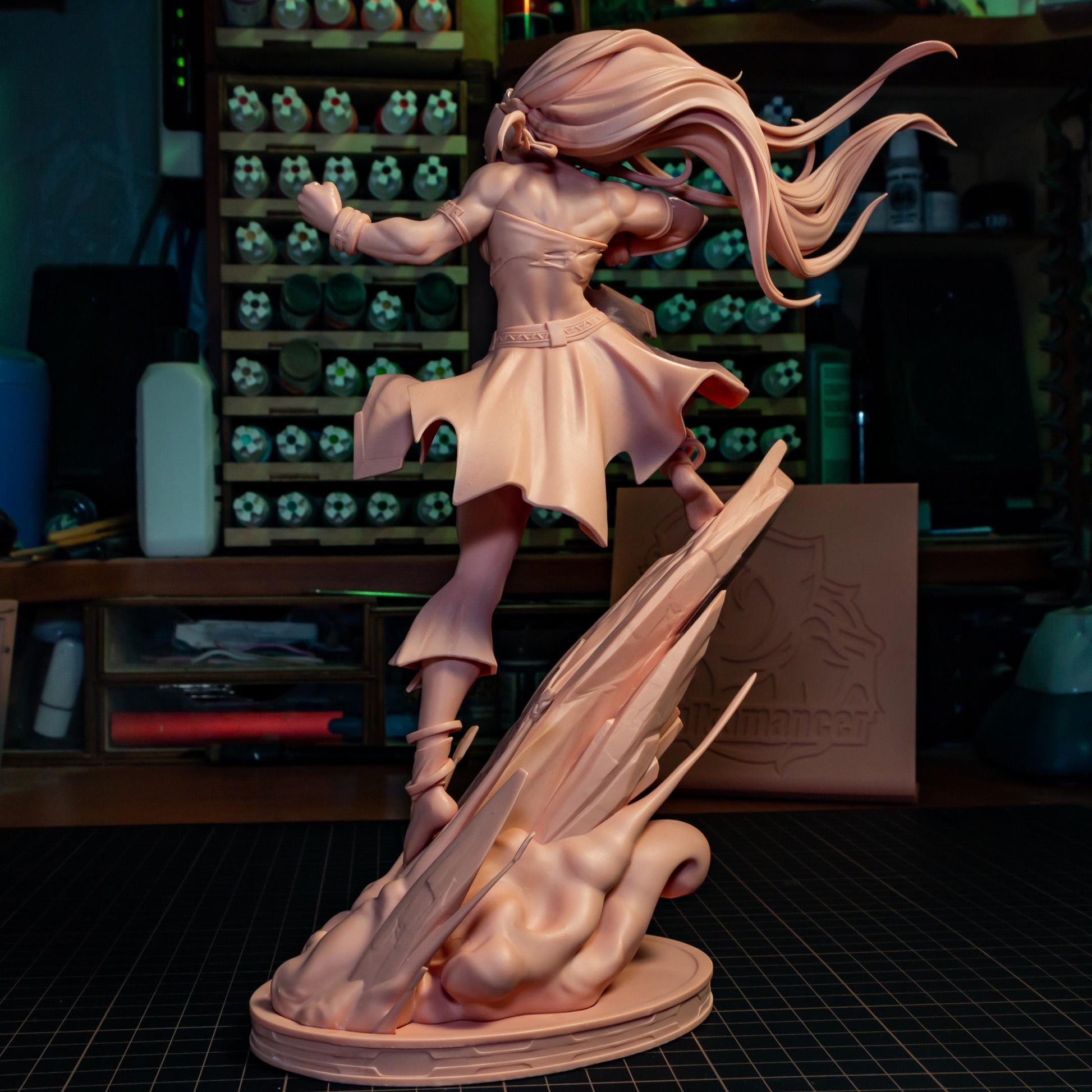 Blind Stone Martial Artist | Resin Garage Kit | Elemental Masters | Unpainted Figure