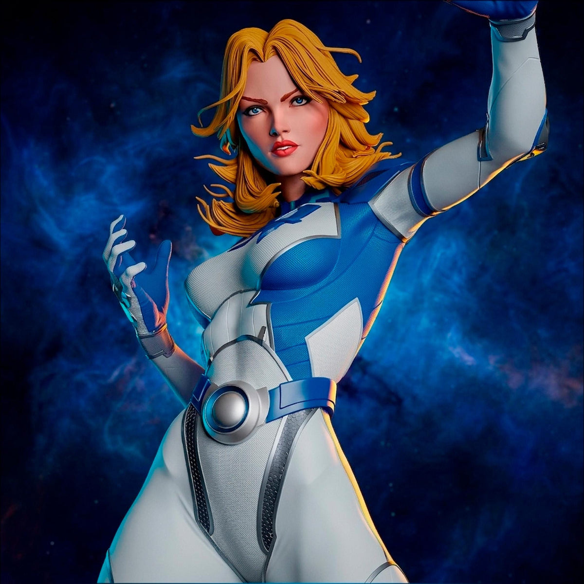 Blue-Suited Force Field Heroine | Resin Garage Kit | Multiversal Champions | Unpainted Figure