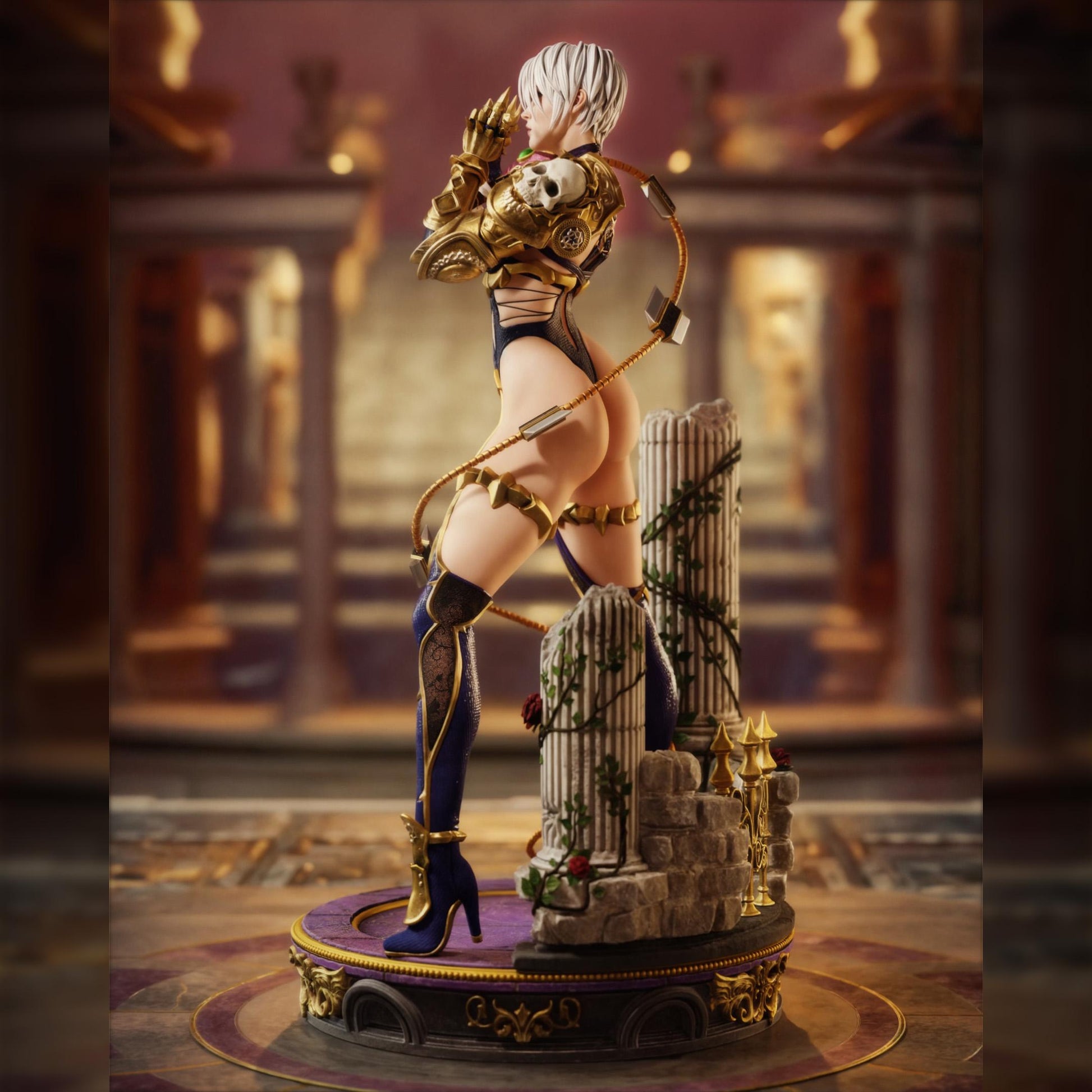 White-Haired Whipblade Duelist | Resin Garage Kit | Legendary Blades | Unpainted Figure