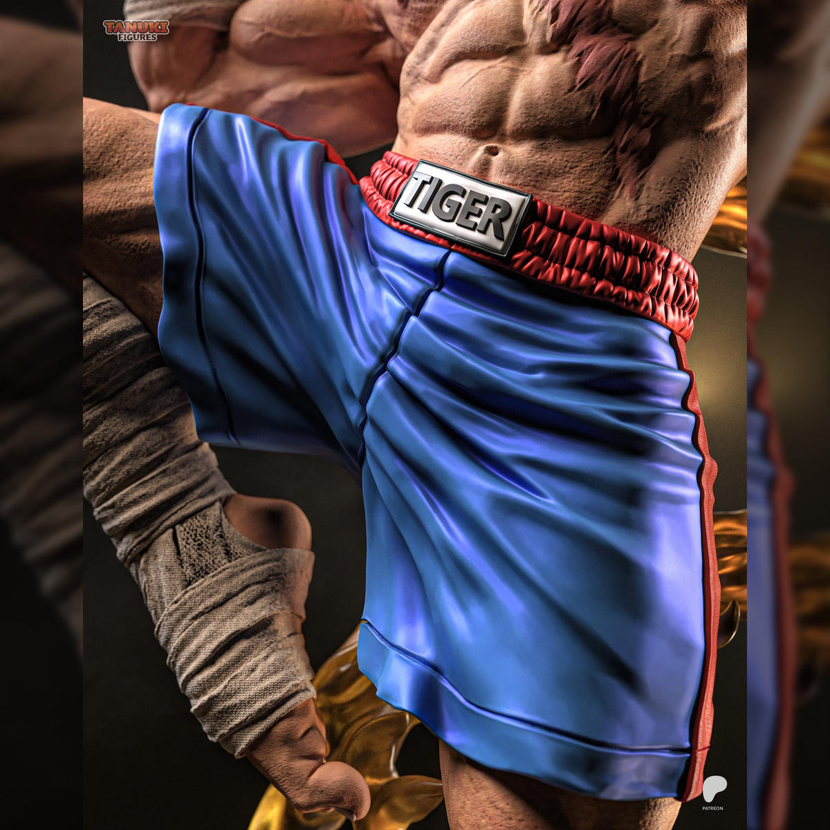 One-Eyed Muay Thai Champion | Resin Garage Kit | Martial Champions | Unpainted Figure