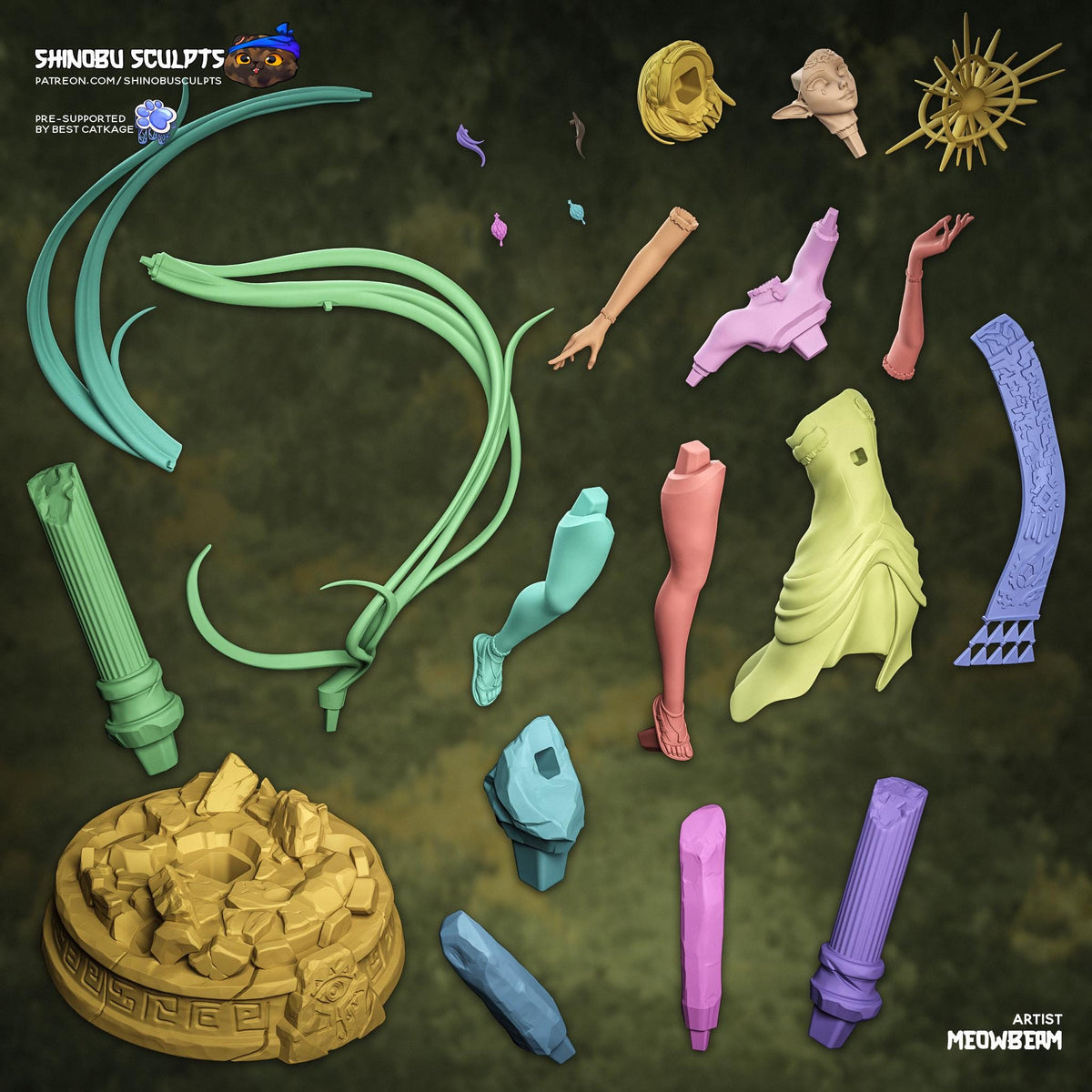Radiant Elven Lightcaller | Resin Garage Kit | Ancient Heroes | Unpainted Figure