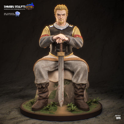 Nordic Sword Commander | Resin Garage Kit | Norse Warriors | Unpainted Figure