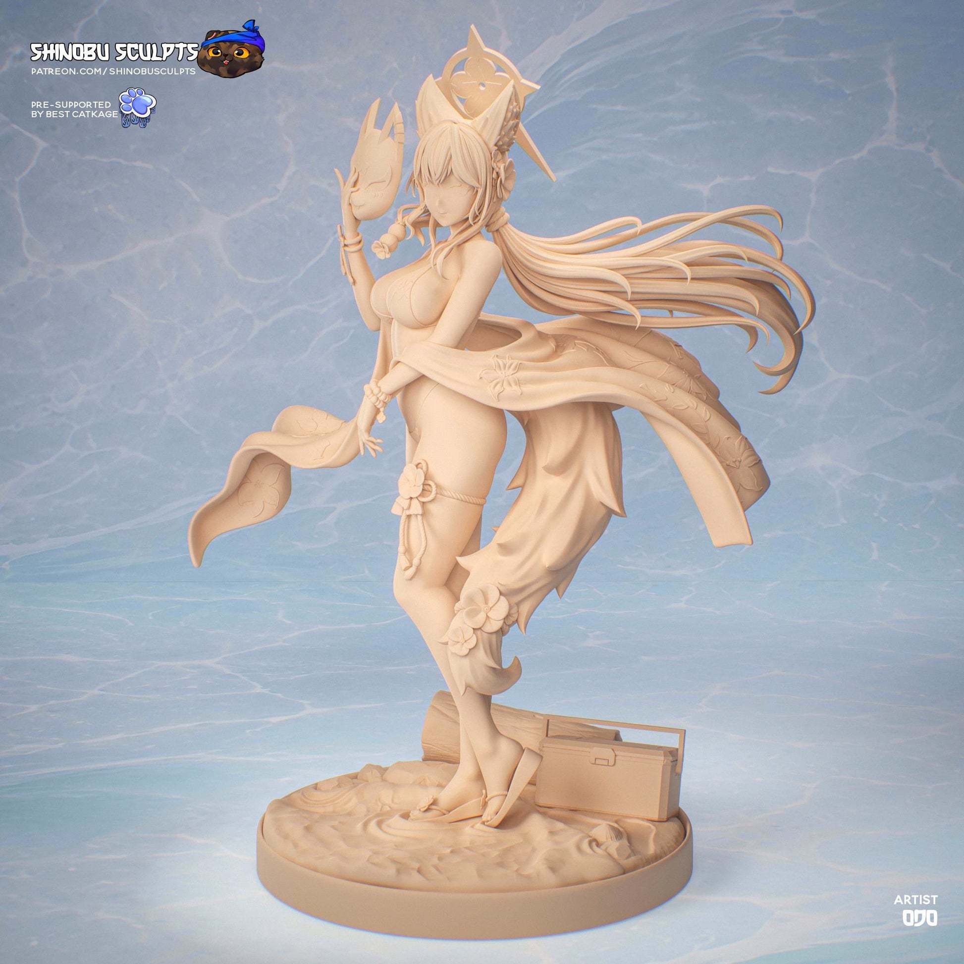 Kosaka Wakamo | Blue Archive | Resin Garage Kit | Unpainted Figure