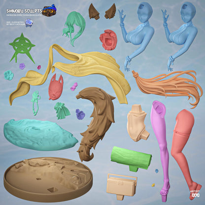Kosaka Wakamo | Blue Archive | Resin Garage Kit | Unpainted Figure