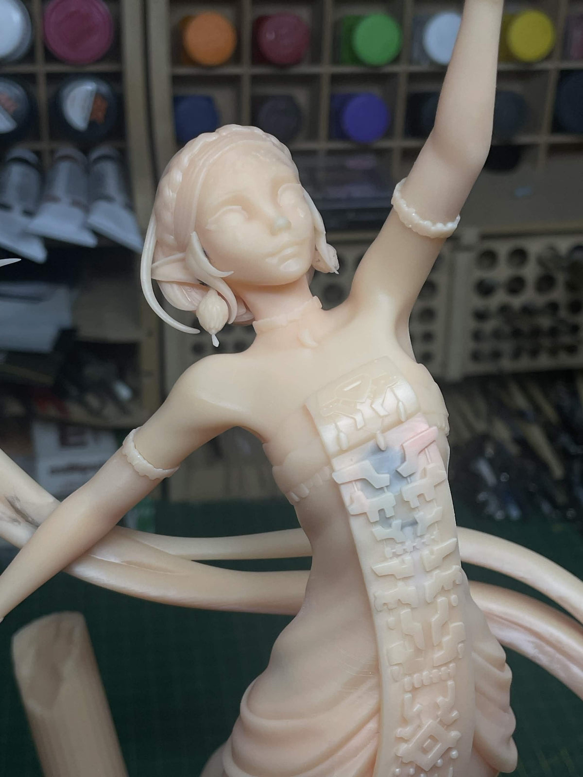 Radiant Elven Lightcaller | Resin Garage Kit | Ancient Heroes | Unpainted Figure