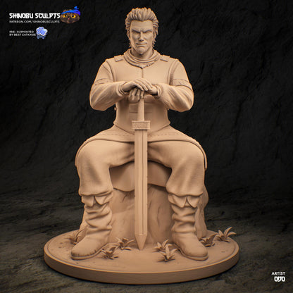 Nordic Sword Commander | Resin Garage Kit | Norse Warriors | Unpainted Figure