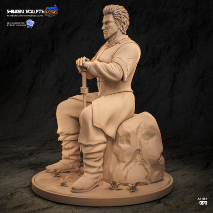 Nordic Sword Commander | Resin Garage Kit | Norse Warriors | Unpainted Figure