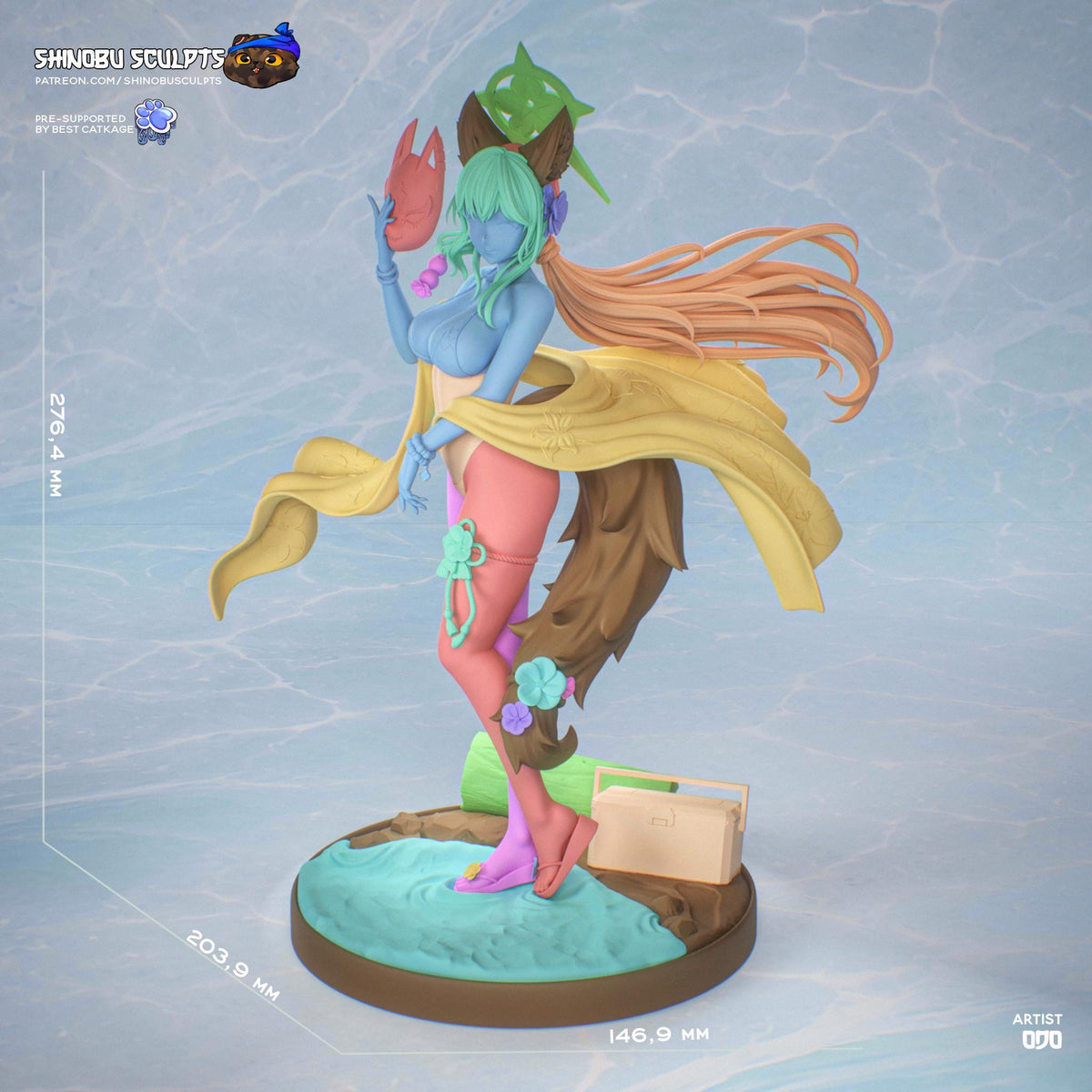 Kosaka Wakamo | Blue Archive | Resin Garage Kit | Unpainted Figure