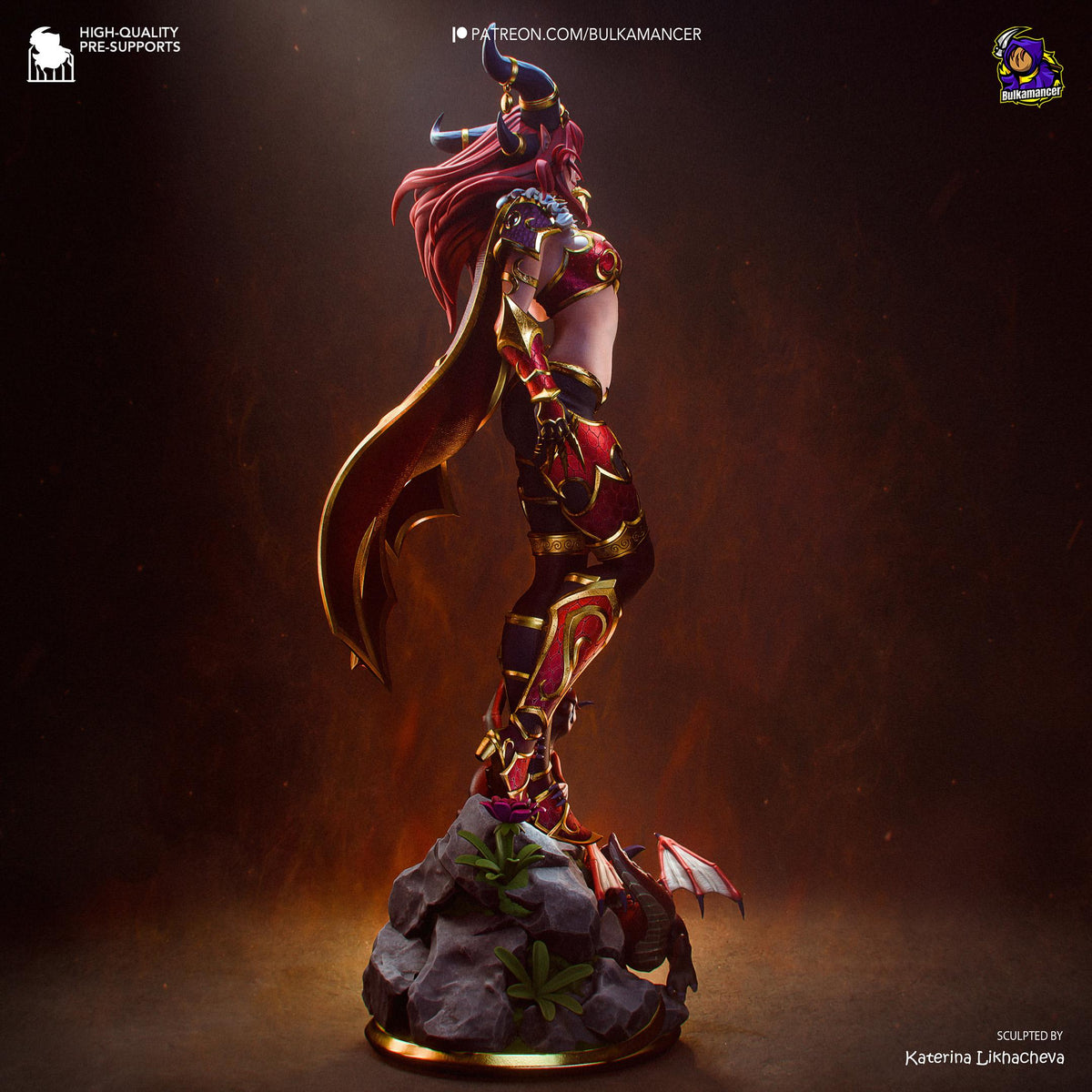 Horned Dragon Matriarch | Resin Garage Kit | Warbound Legends | Unpainted Figure