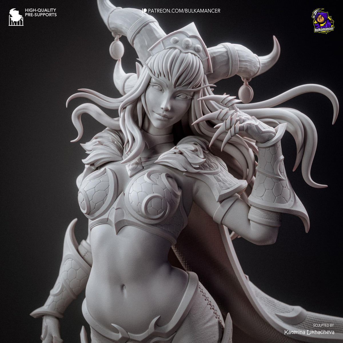Horned Dragon Matriarch | Resin Garage Kit | Warbound Legends | Unpainted Figure