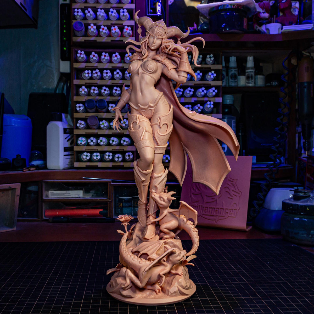 Horned Dragon Matriarch | Resin Garage Kit | Warbound Legends | Unpainted Figure