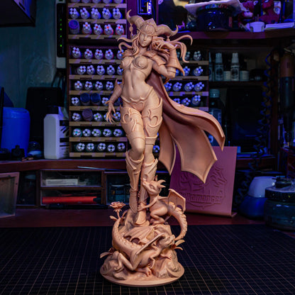 Horned Dragon Matriarch | Resin Garage Kit | Warbound Legends | Unpainted Figure