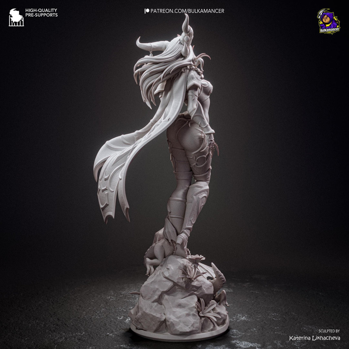 Horned Dragon Matriarch | Resin Garage Kit | Warbound Legends | Unpainted Figure
