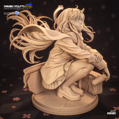 Horned Pink-Haired Rebel | Resin Garage Kit | Mecha Rebels | Unpainted Figure