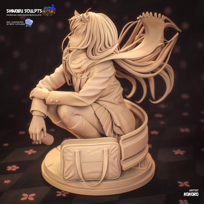 Horned Pink-Haired Rebel | Resin Garage Kit | Mecha Rebels | Unpainted Figure