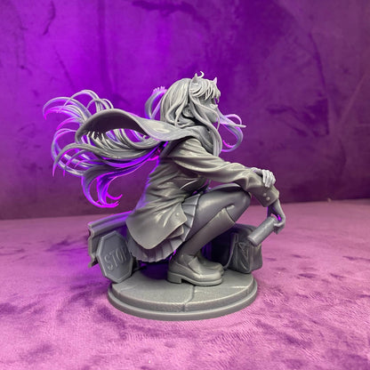 Horned Pink-Haired Rebel | Resin Garage Kit | Mecha Rebels | Unpainted Figure