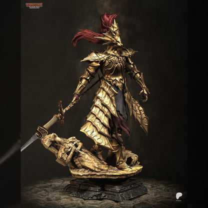 Gilded Lionhelm Spear Sentinel | Resin Garage Kit | Cursed Legends | Unpainted Figure