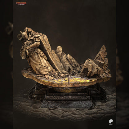 Gilded Lionhelm Spear Sentinel | Resin Garage Kit | Cursed Legends | Unpainted Figure