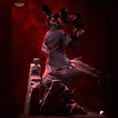 Raven-Eyed Cloaked Shinobi | Resin Garage Kit | Chakra Shinobi | Unpainted Figure