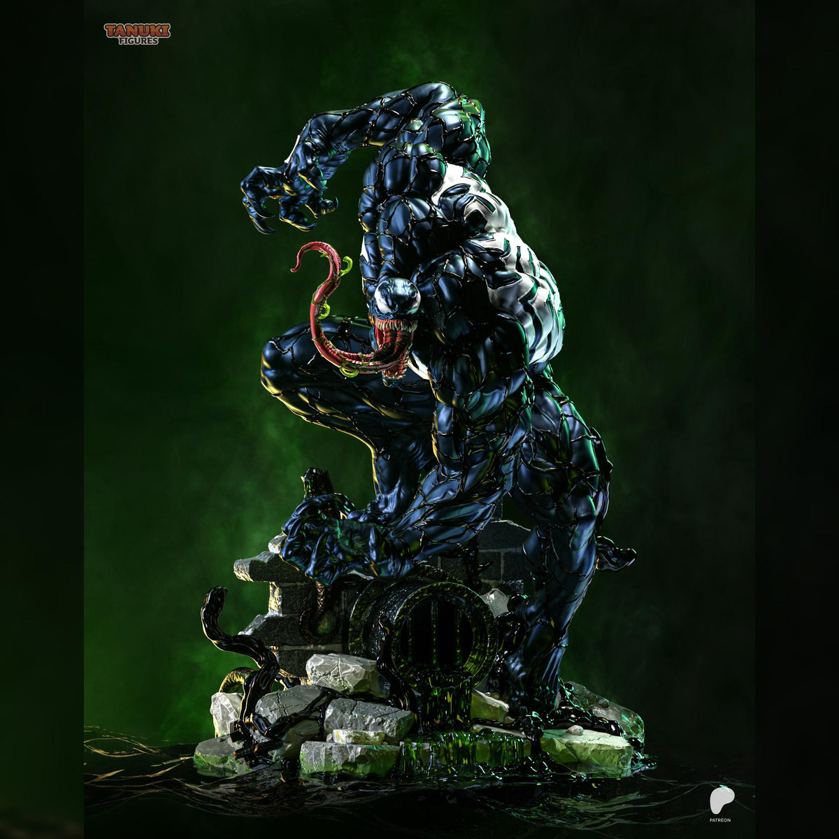 Black Symbiote Brute | Resin Garage Kit | Webbound Heroes | Unpainted Figure